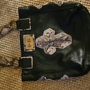 Katie Kalsi black leather bag